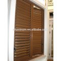 WOODEN aluminum shutters casement window China factory